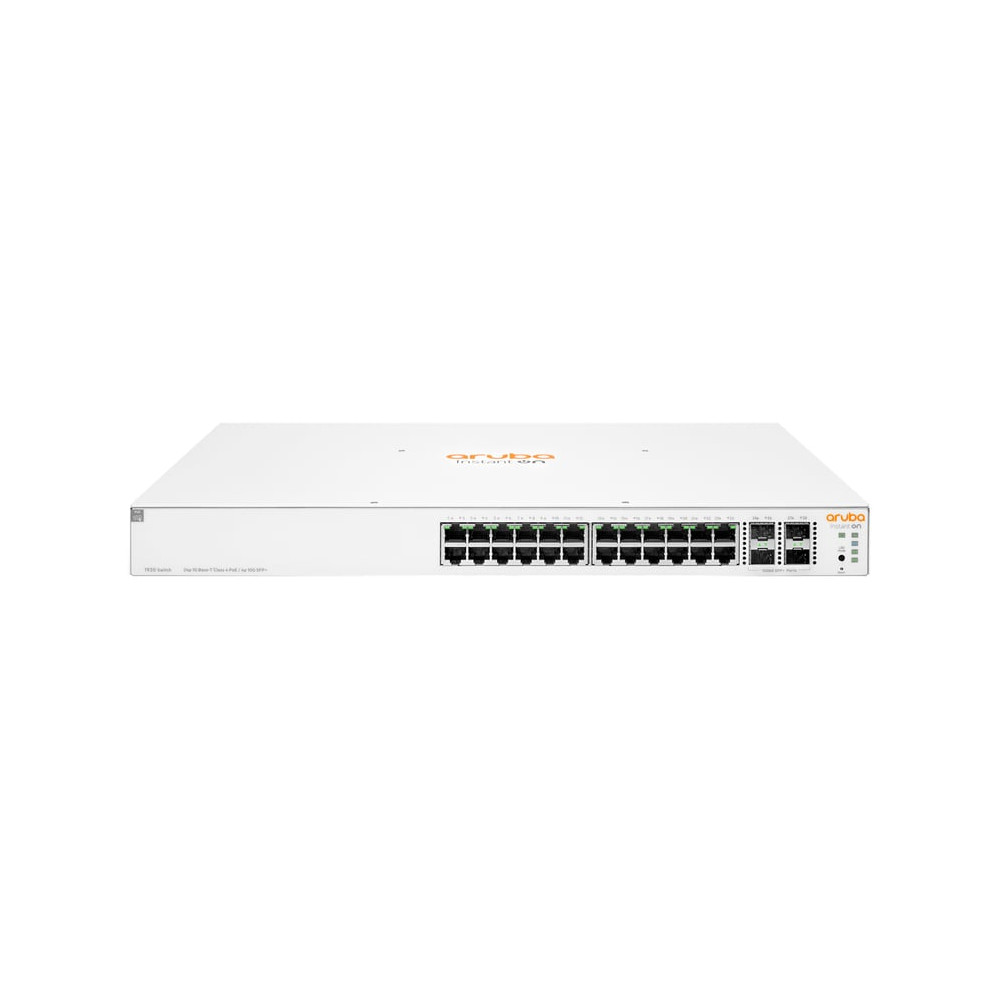 HPE Aruba Networking Instant On 1930 24G Class4 PoE 4SFP/SFP+ 370W Géré L2+ Gigabit Ethernet (10/100/1000) Connexion Ethernet, s