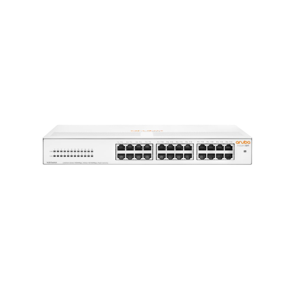 HPE Aruba Networking Aruba Instant On 1430 24G Non-géré L2 Gigabit Ethernet (10/100/1000) 1U Blanc - Neuf