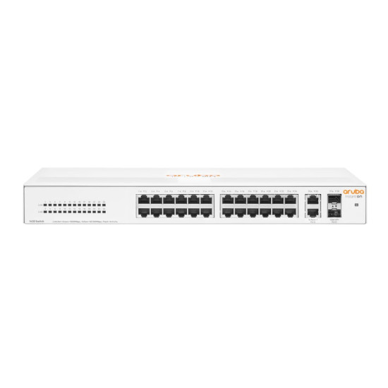 HPE Aruba Networking Aruba Instant On 1430 26G 2SFP Non-géré L2 Gigabit Ethernet (10/100/1000) 1U - Neuf