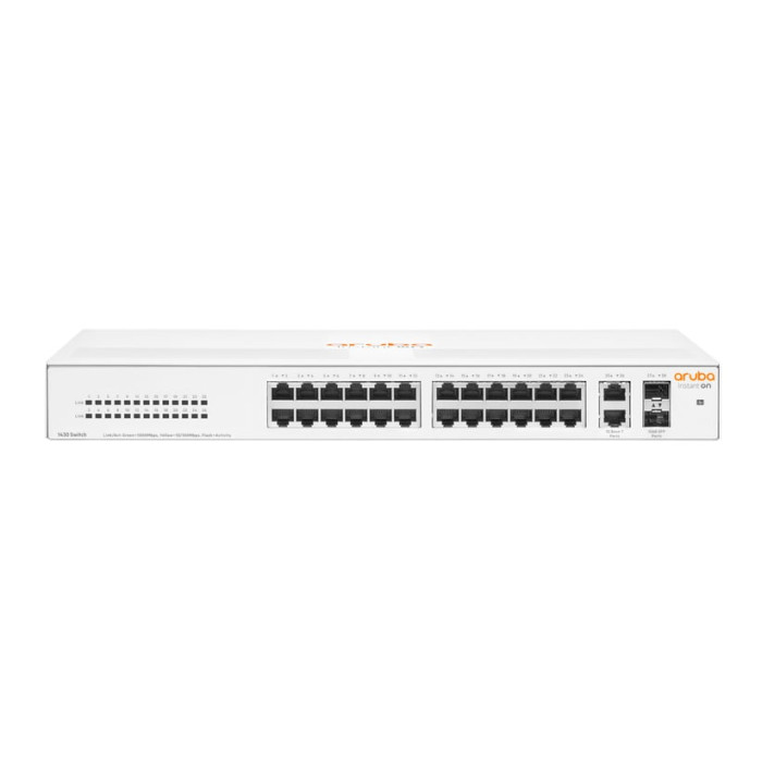 HPE Aruba Networking Aruba Instant On 1430 26G 2SFP Non-géré L2 Gigabit Ethernet (10/100/1000) 1U - Neuf