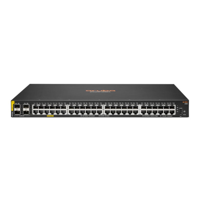 HPE Aruba Networking CX 6100 48G Class4 PoE 4SFP+ 740W Géré L3 Gigabit Ethernet (10/100/1000) Connexion Ethernet, supportant l'a