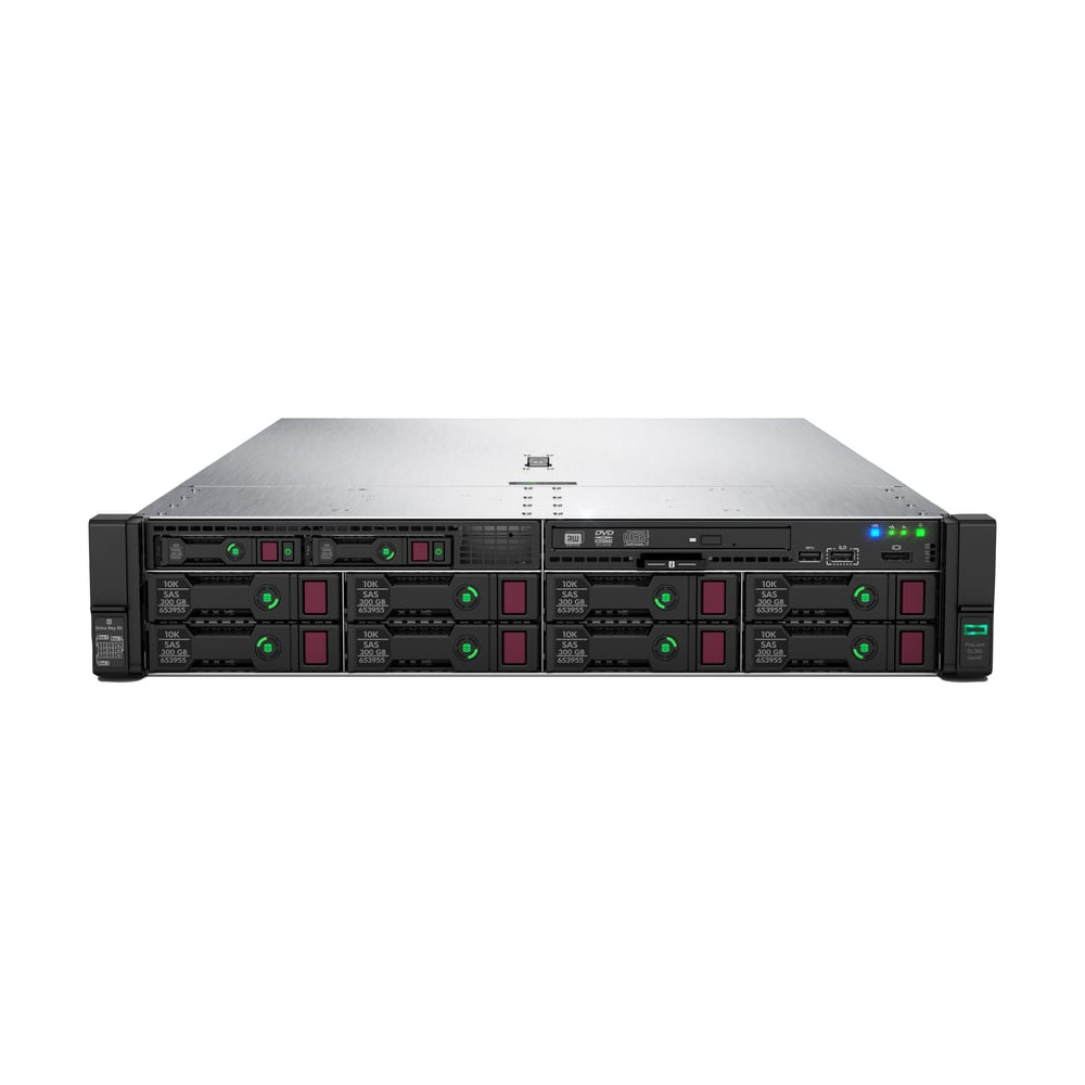 HPE ProLiant DL380 Gen10 6248R 3.0GHz 24-core 1P 32GB-R MR416i-p NC 8SFF BC 800W PS Server - Neuf