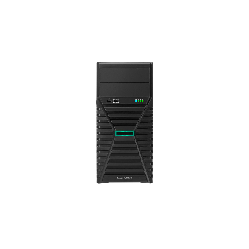 HPE ProLiant ML30 Gen11 E-2434 3.4GHz 4c 1P 32GB-DR 8SFF VROC 2x480GB SATA SSD 800W RPS UK/IE Server - Neuf