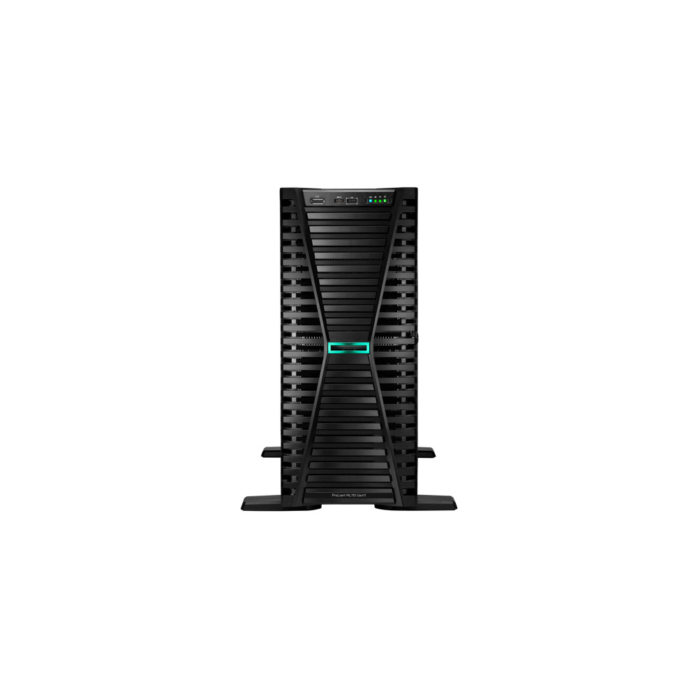 HPE ProLiant ML110 Gen11 3508U 2.1GHz 8-core 1P 32GB-R VROC 4LFF 2x2TB HDD 2x1000W RPS UK/IE Server - Neuf