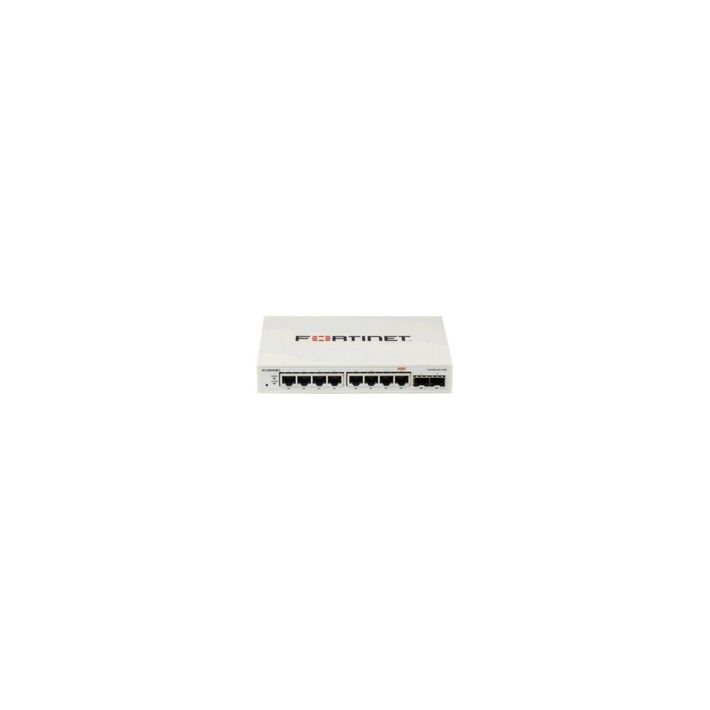 FortiSwitch 108F - Commutateur - Géré - 8 x 10/100/1000 + 2 x Gigabit SFP - flux d'air d'un côté à l'autre - de bureau