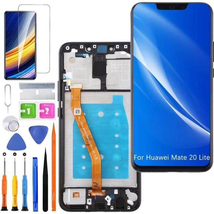 Écran de rechange - Huawei - Mate 20 Lite - LCD - Noir - Kit de réparation inclus