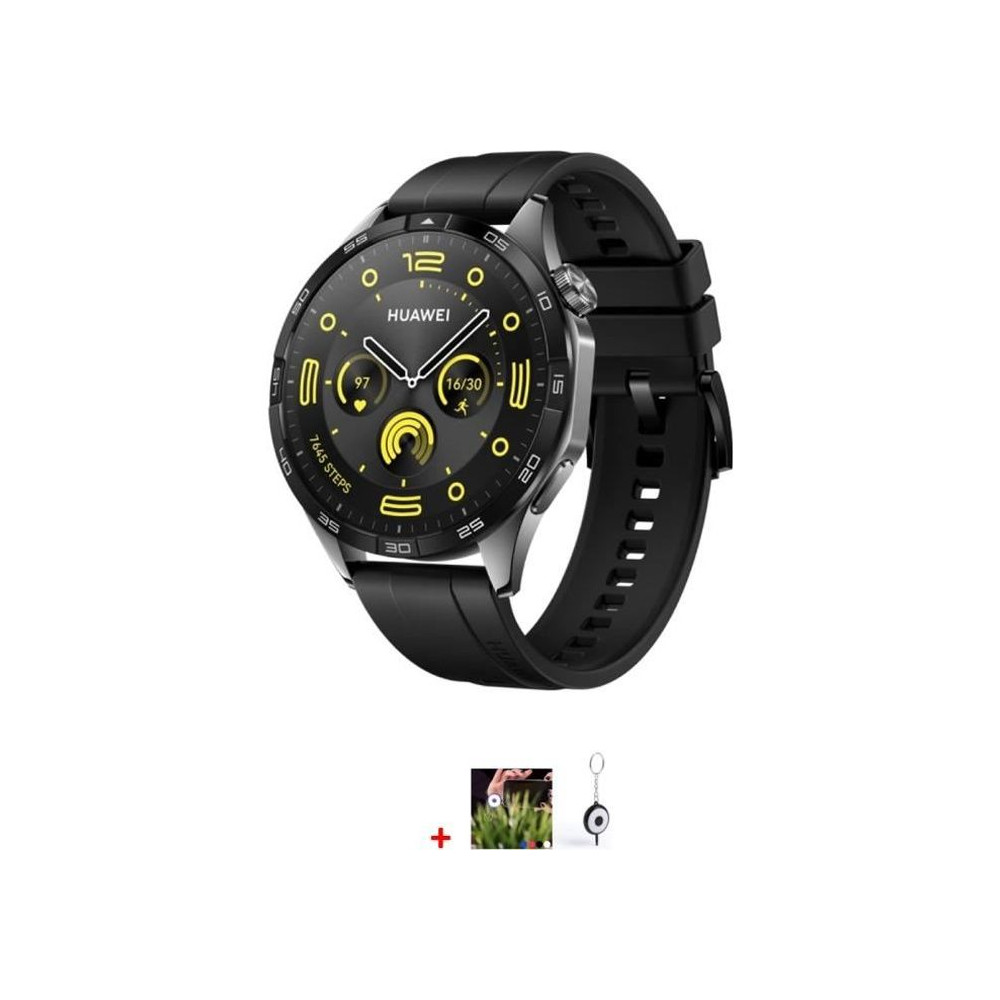 Montre connectée - HUAWEI - Watch GT 4 - 46 mm - Noir - Autonomie 14 jours - GNSS bi-bande