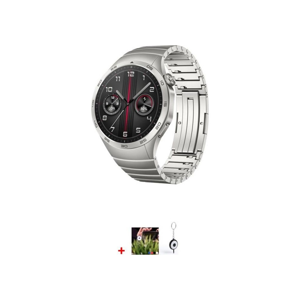 Montre connectée - HUAWEI - Watch GT 4 - 46 mm - Gris - Autonomie 14 jours - GNSS bi-bande