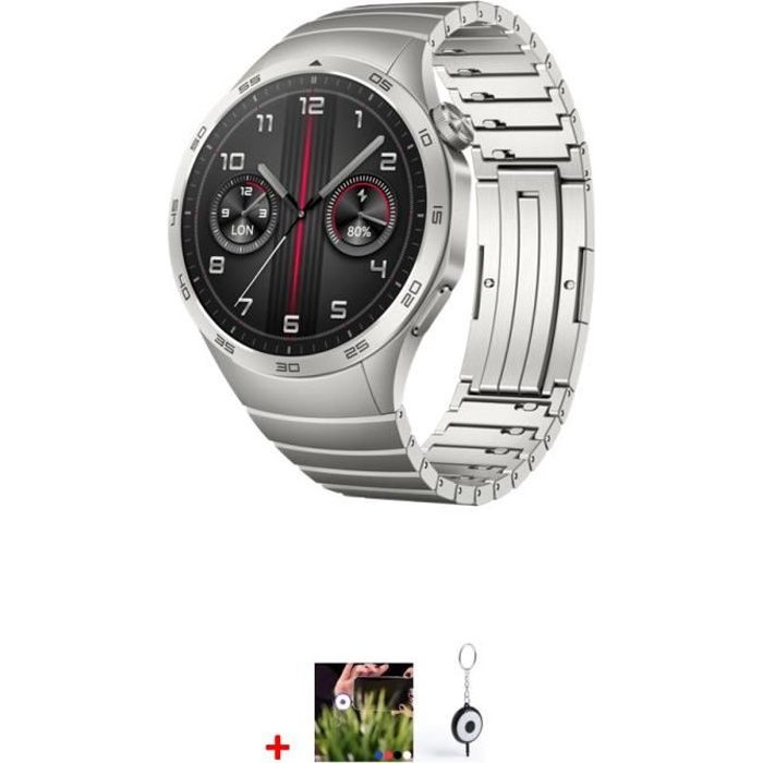 Montre connectée - HUAWEI - Watch GT 4 - 46 mm - Gris - Autonomie 14 jours - GNSS bi-bande