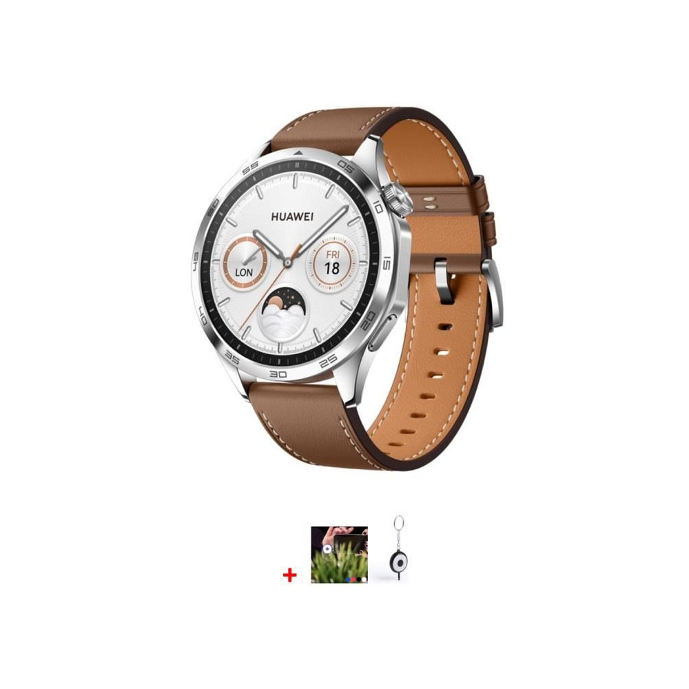 Montre connectée - HUAWEI - Watch GT 4 - 46 mm - Autonomie 14 jours - Positionnement GNSS bi-bande