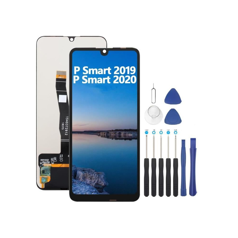 Ecran LCD Huawei P Smart 2020 - Huawei - POT-LX1/2020 - Noir - Verre - Taille 6.21