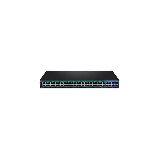 TPE 5240WS - Commutateur - intelligent - 48 x 10/100/1000 (PoE+) + 4 x SFP Gigabit combiné - de bureau, Montable sur rack - PoE+