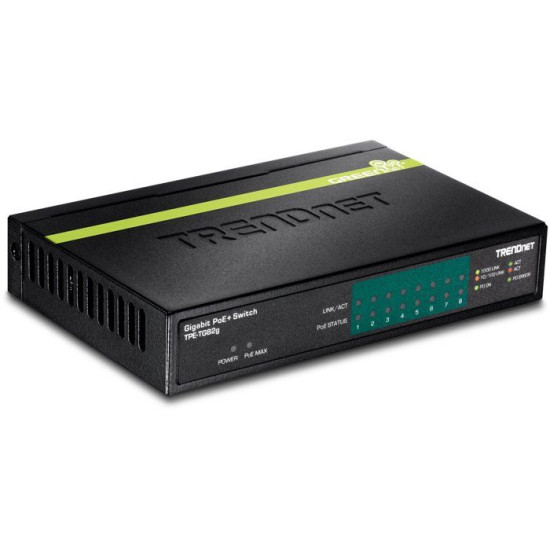 Switch Gigabit - TRENDnet - TEG-S82g - 8 ports - Technologie GREENnet - Économie dénergie 70%