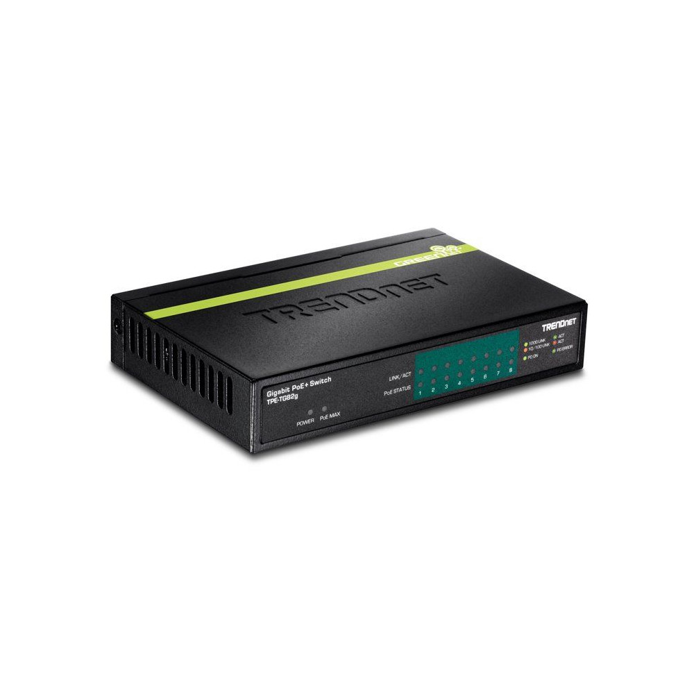 Switch Gigabit - TRENDnet - TEG-S82g - 8 ports - Technologie GREENnet - Économie dénergie 70%