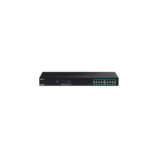 TPE TG160G - Commutateur - 16 x 10/100/1000 (PoE+) - Montable sur rack - PoE+ (246 W) - Conformité TAA