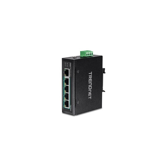 TI-PG50F - Industrial - commutateur - non géré - 5 x 10/100/1000 (PoE+) - Montage sur rail DIN, fixation murale - PoE+ (120 W) -
