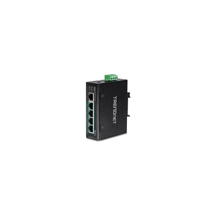 TI-PG50F - Industrial - commutateur - non géré - 5 x 10/100/1000 (PoE+) - Montage sur rail DIN, fixation murale - PoE+ (120 W) -