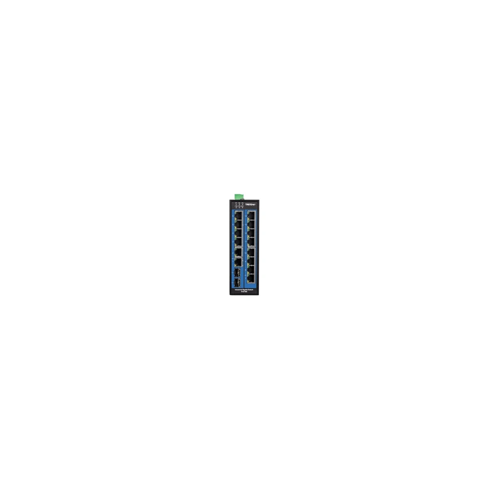 TI-G162 - Commutateur - non géré - 14 x 10/100/1000 + 2 x Gigabit SFP - Montage sur rail DIN, fixation murale - Tension CC - Con