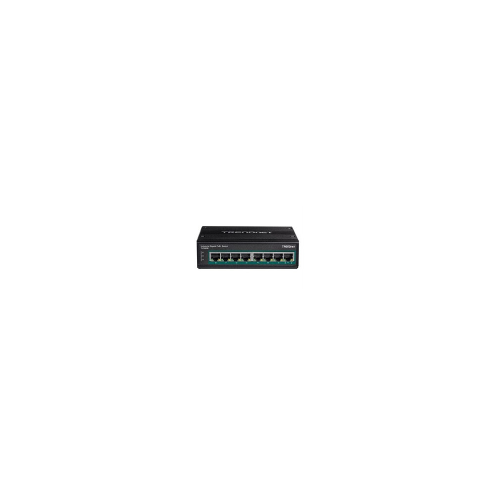 TI-PG80B - Commutateur - non géré - 8 x 10/100/1000 (PoE+) - Montage sur rail DIN, fixation murale - PoE+ (200 W) - Tension CC -