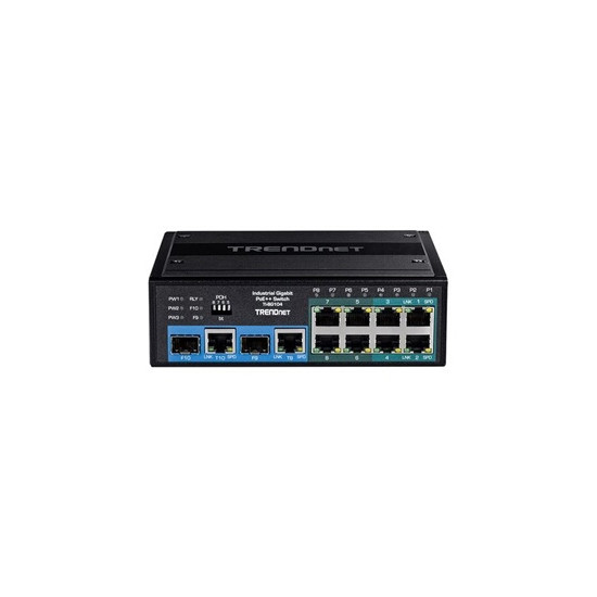 TI-BG104 - Commutateur - industriel - non géré - 4 x 10/100/1000 (PoE++) + 4 x 10/100/1000 (PoE+) + 2 x combinaison Gigabit SFP/