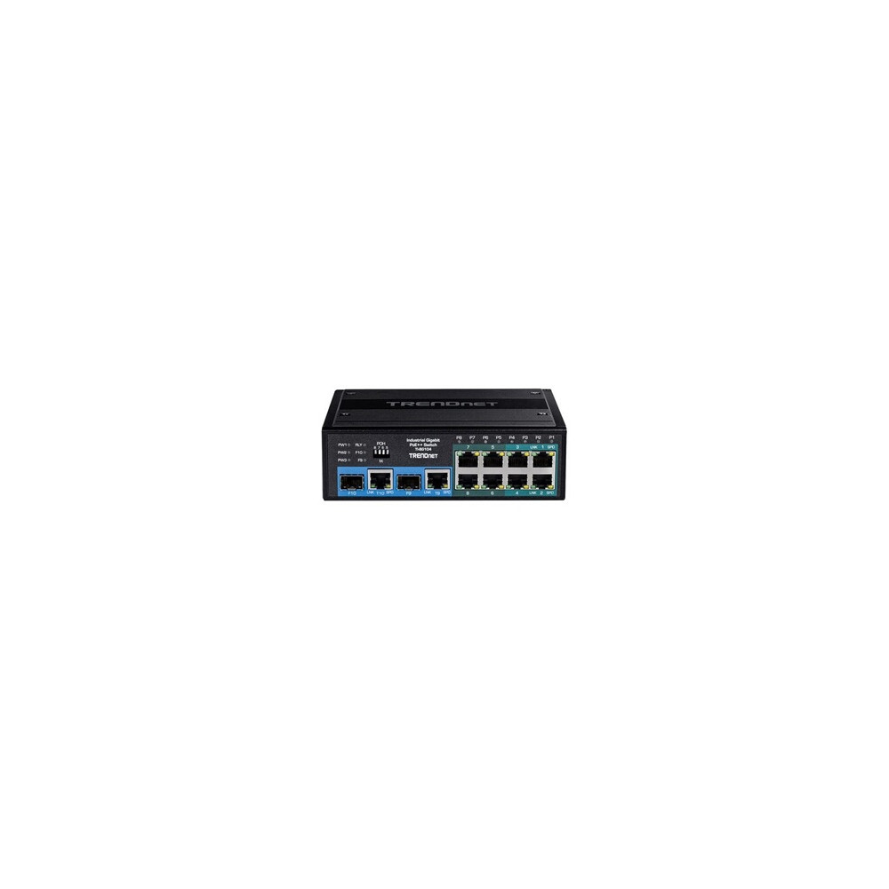 TI-BG104 - Commutateur - industriel - non géré - 4 x 10/100/1000 (PoE++) + 4 x 10/100/1000 (PoE+) + 2 x combinaison Gigabit SFP/