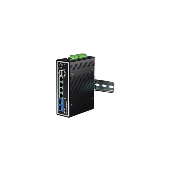 TI-BG62i - Commutateur - industriel - C2+ - Géré - 4 x 10/100/1000 (PoE++) + 2 x Gigabit SFP - Montage sur rail DIN - PoE++ (360