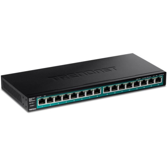 Switch réseau - Trendnet - TPE-TG161H - 16 Ports - Gigabit Ethernet - Power over Ethernet (PoE)