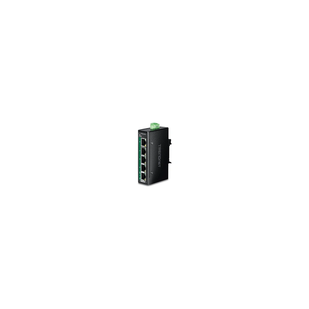 TI-PGLC50 - Version V1 - commutateur - industriel, mini - 4 x 10/100/1000 (PoE+) + 1 x 10/100/1000 - Montage sur rail DIN, fixat