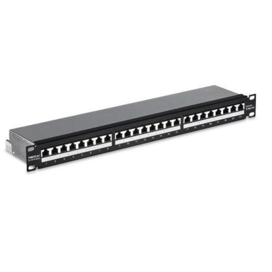 Câble réseau - Trendnet - TC-P24C6AS - Cat6a - 10 Gigabit Ethernet - Connecteur plaqué Or