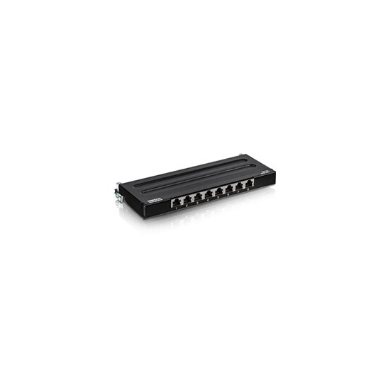 TC-P08C6AS - Tableau de connexions - montable sur mur - CAT 6a - STP - RJ-45 X 8 - 0.5U
