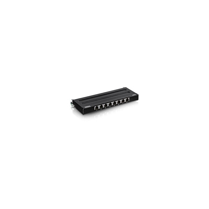 TC-P08C6AS - Tableau de connexions - montable sur mur - CAT 6a - STP - RJ-45 X 8 - 0.5U