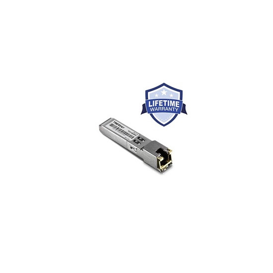 TEG MGBRJ - Version v1.0R - module transmetteur SFP (mini-GBIC) - GigE - 1000Base-T - RJ-45 - jusqu'à 100 m - Conformité TAA