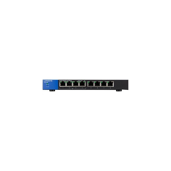 Business LGS108P - Commutateur - non géré - 4 x 10/100/1000 (PoE+) + 4 x 10/100/1000 - de bureau, fixation murale - PoE+ (50 W) 