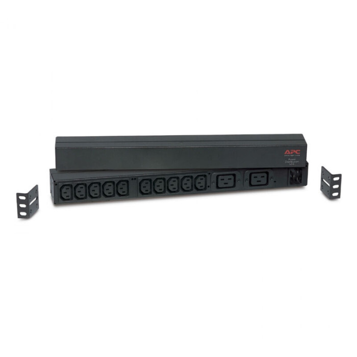 Apc Rack Pdu Basic 1 U 16a 230v Unité De Distribution D'Énergie 12 Sortie(s) Ca 0u/1u Noir