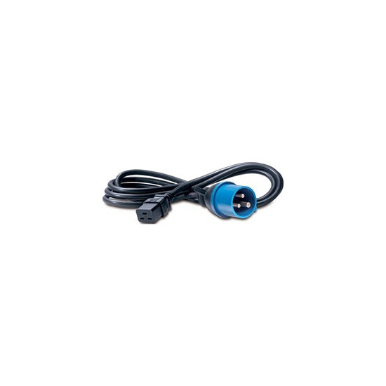 - Câble d'alimentation - IEC 60320 C19 pour IEC 60309 (M) - 2.5 m - noir - pour P/N: SMT2200I-AR, SMT2200R2I-AR, SMT3000I-AR, SM