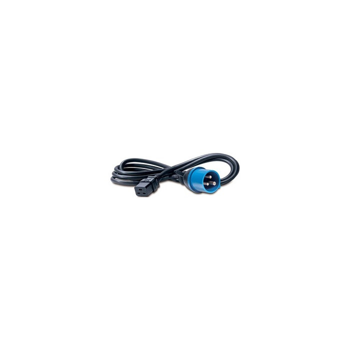 - Câble d'alimentation - IEC 60320 C19 pour IEC 60309 (M) - 2.5 m - noir - pour P/N: SMT2200I-AR, SMT2200R2I-AR, SMT3000I-AR, SM