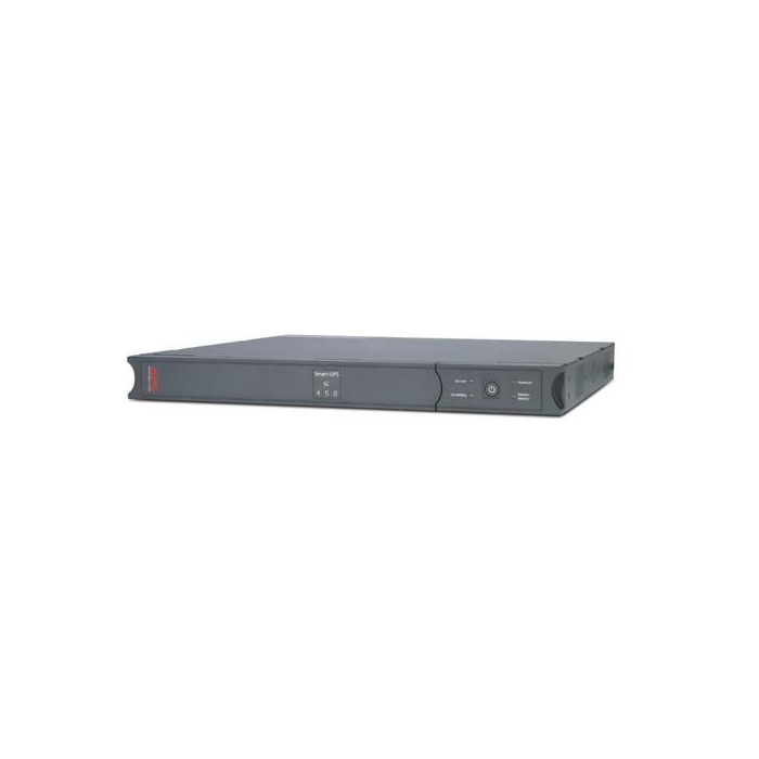 APC Onduleur ligne interactive APC by Schneider Electric Smart-UPS SC450RM1U - 450 VA/280 W - 1U Rack/Tour