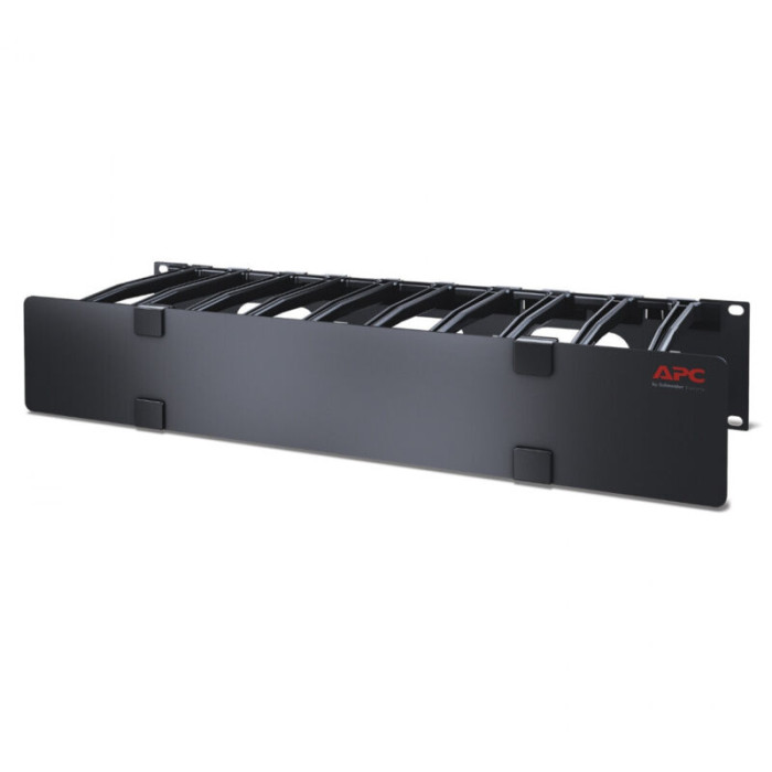 Passe-câbles Horizontal 2u 15 Cm De Profondeur À Un Seul Côté Avec Capot Apc Schneider Ar8606