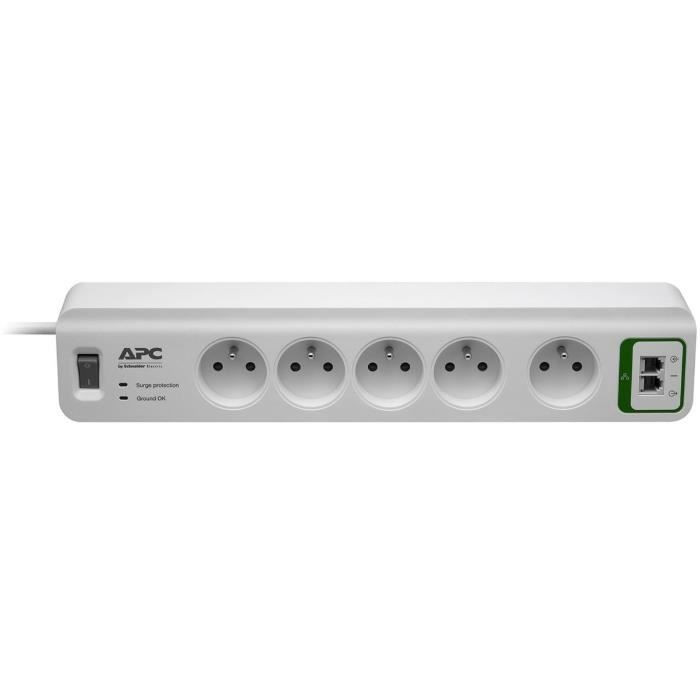 Prise Parafoudre - APC - SurgeArrest Essential¬†- 2300 Watt - 5 connecteurs de sortie
