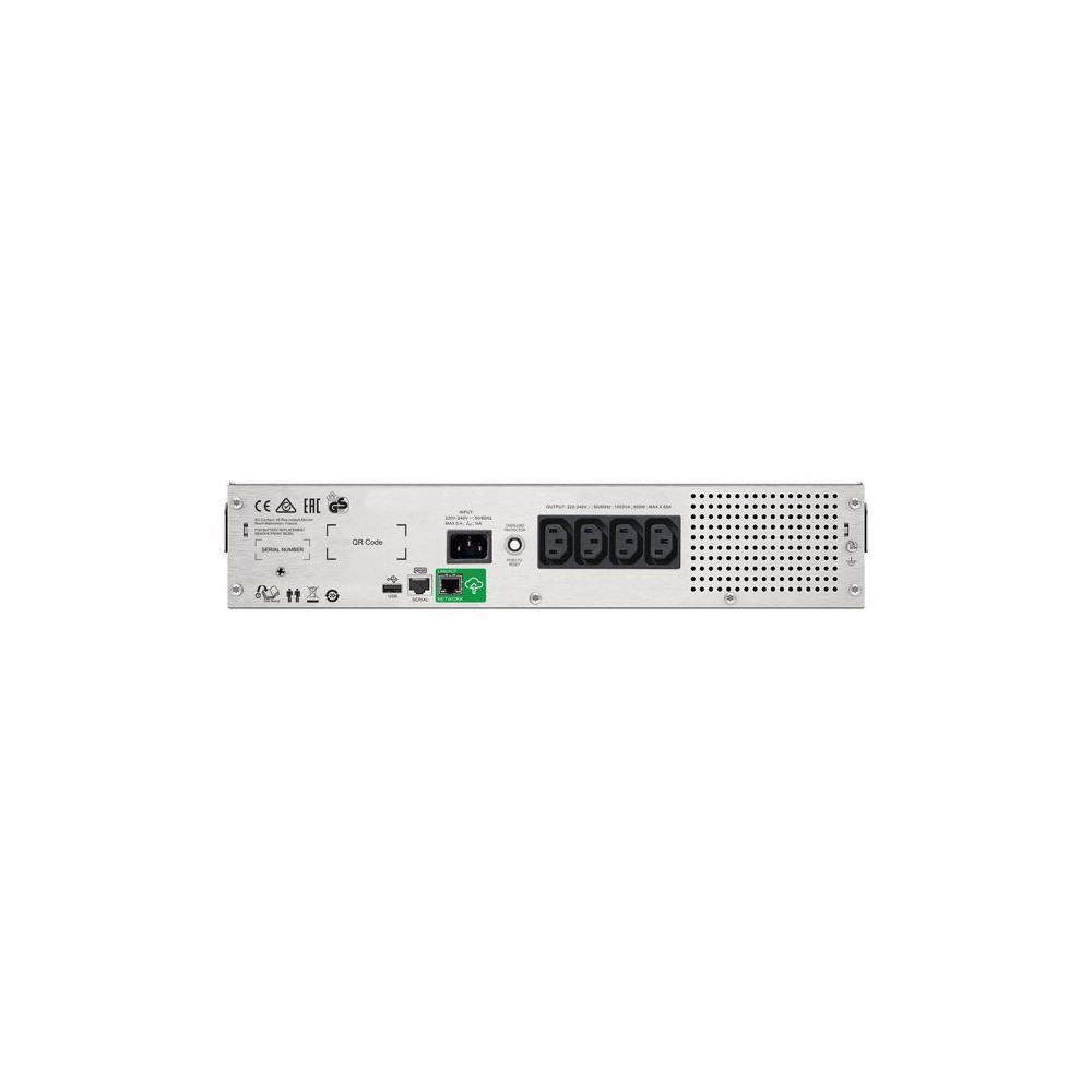 APC Onduleur ligne interactive APC by Schneider Electric Smart-UPS C - 1 kVA/600 W - 2U Montable en rack