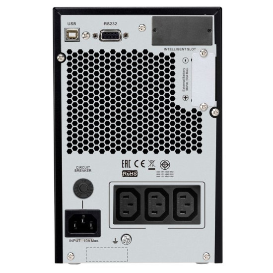 APC by Schneider Electric Onduleur On-Line à Double Conversion Easy UPS SRVPM1KIL - 1 kVA/800 W - Tour - 4 Heure(s) Recharge - 2