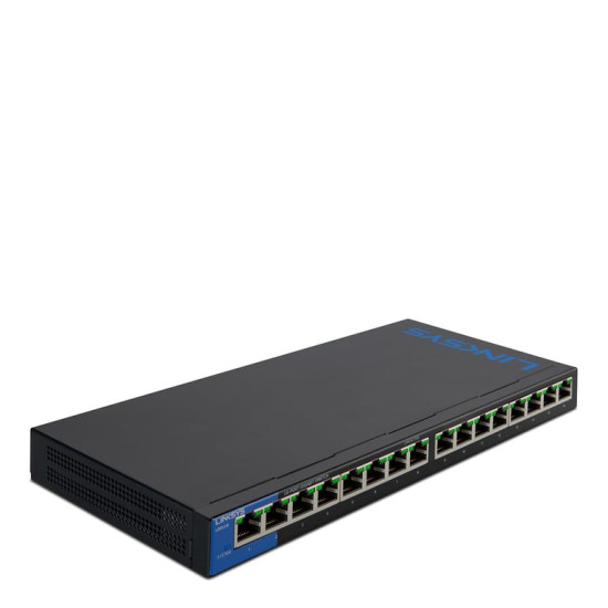 Linksys Commutateur Gigabit PoE de bureau à 16 ports (LGS116P) - Neuf