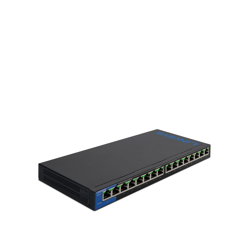 Linksys Commutateur Gigabit PoE de bureau à 16 ports (LGS116P) - Neuf