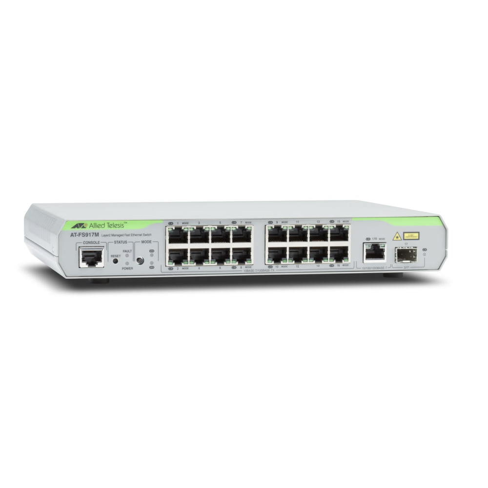 Allied Telesis AT-FS917M-50 Géré L2 Fast Ethernet (10/100) Gris - Neuf