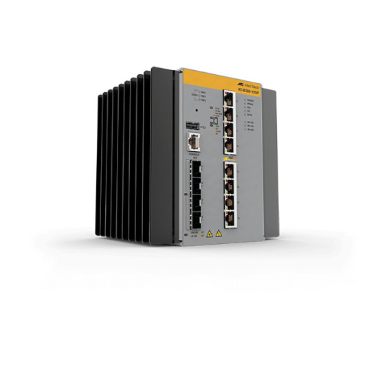 Allied Telesis AT-IE300-12GP-80 Géré L3 Gigabit Ethernet (10/100/1000) Connexion Ethernet, supportant l'alimentation via ce port