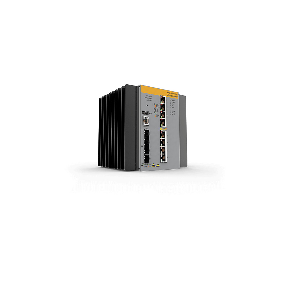 Allied Telesis AT-IE300-12GP-80 Géré L3 Gigabit Ethernet (10/100/1000) Connexion Ethernet, supportant l'alimentation via ce port