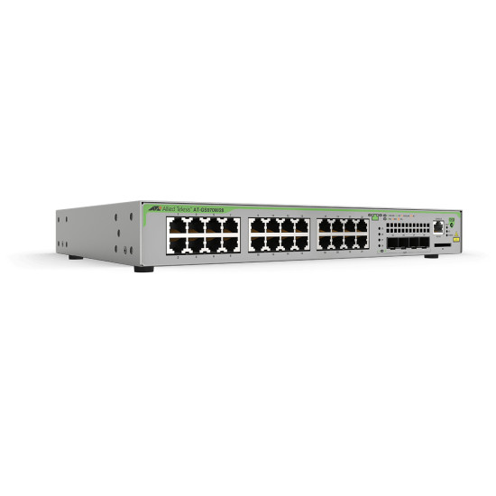 Allied Telesis GS970M Géré L3 Gigabit Ethernet (10/100/1000) Connexion Ethernet, supportant l'alimentation via ce port (PoE) 1U 