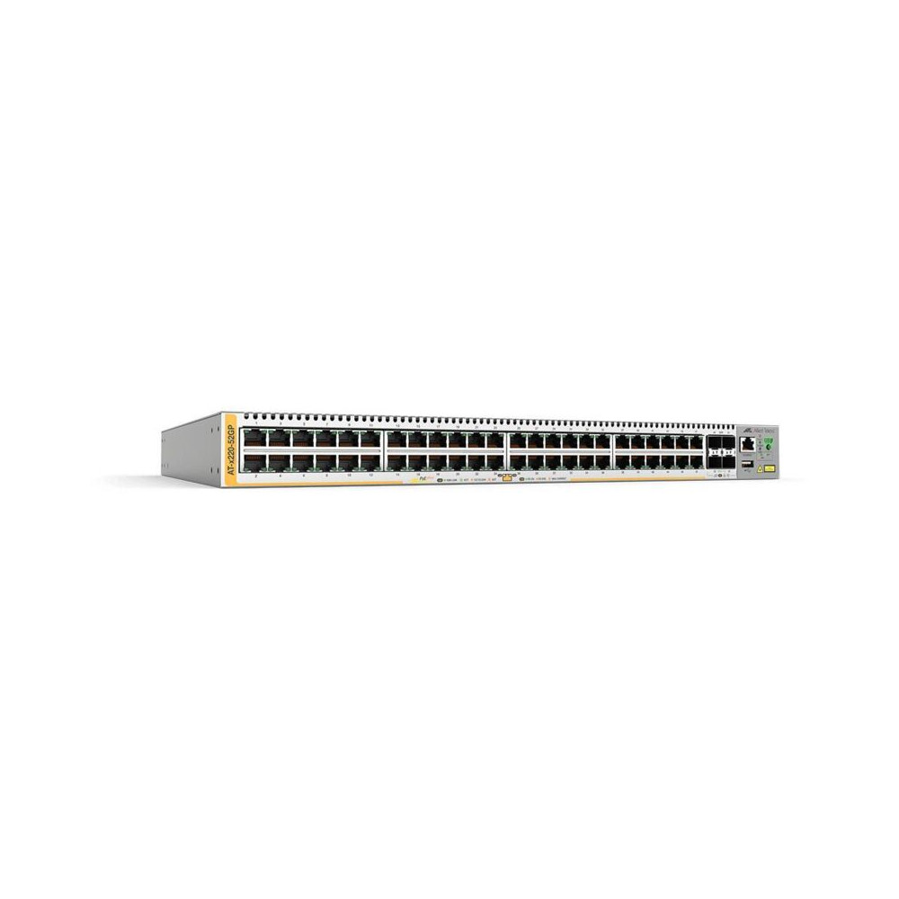 Allied Telesis At-x220-52gp-50 Géré L3 Gigabit Ethernet (10/100/1000) Connexion Ethernet, Supportant L'Alimentation Via Ce Port 