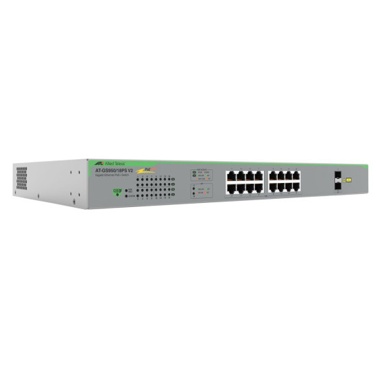 Allied Telesis AT-GS950/18PS-V2-50 commutateur réseau Non-géré Gigabit Ethernet (10/100/1000) Connexion Ethernet, supportant l'a