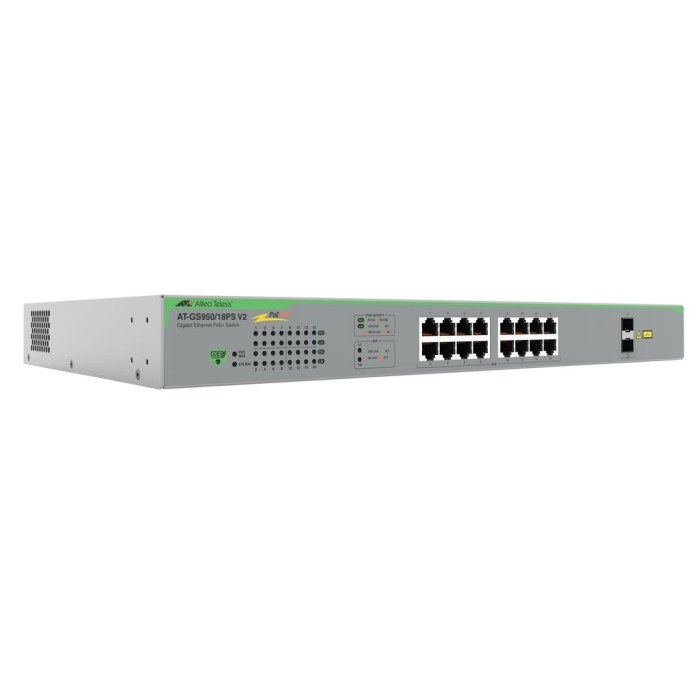 Allied Telesis AT-GS950/18PS-V2-50 commutateur réseau Non-géré Gigabit Ethernet (10/100/1000) Connexion Ethernet, supportant l'a
